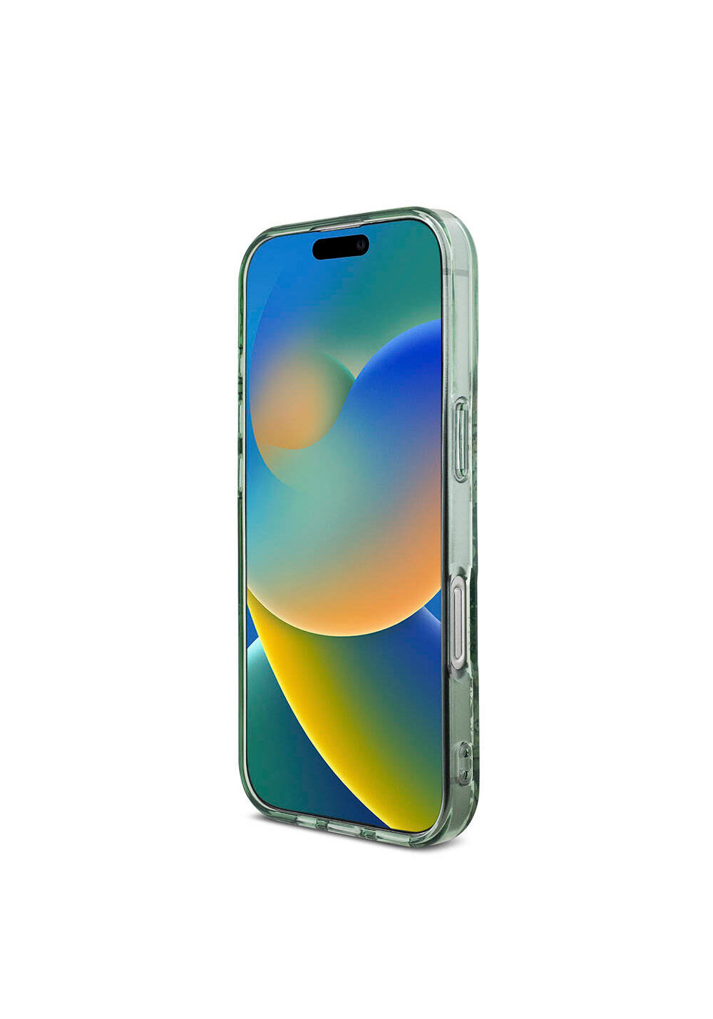 Apple iPhone 16 Pro Kılıf Guess Orijinal Lisanslı Manyetik Şarj Uyumlu IML Baskılı Çiçek İnci Bileklikli Kapak