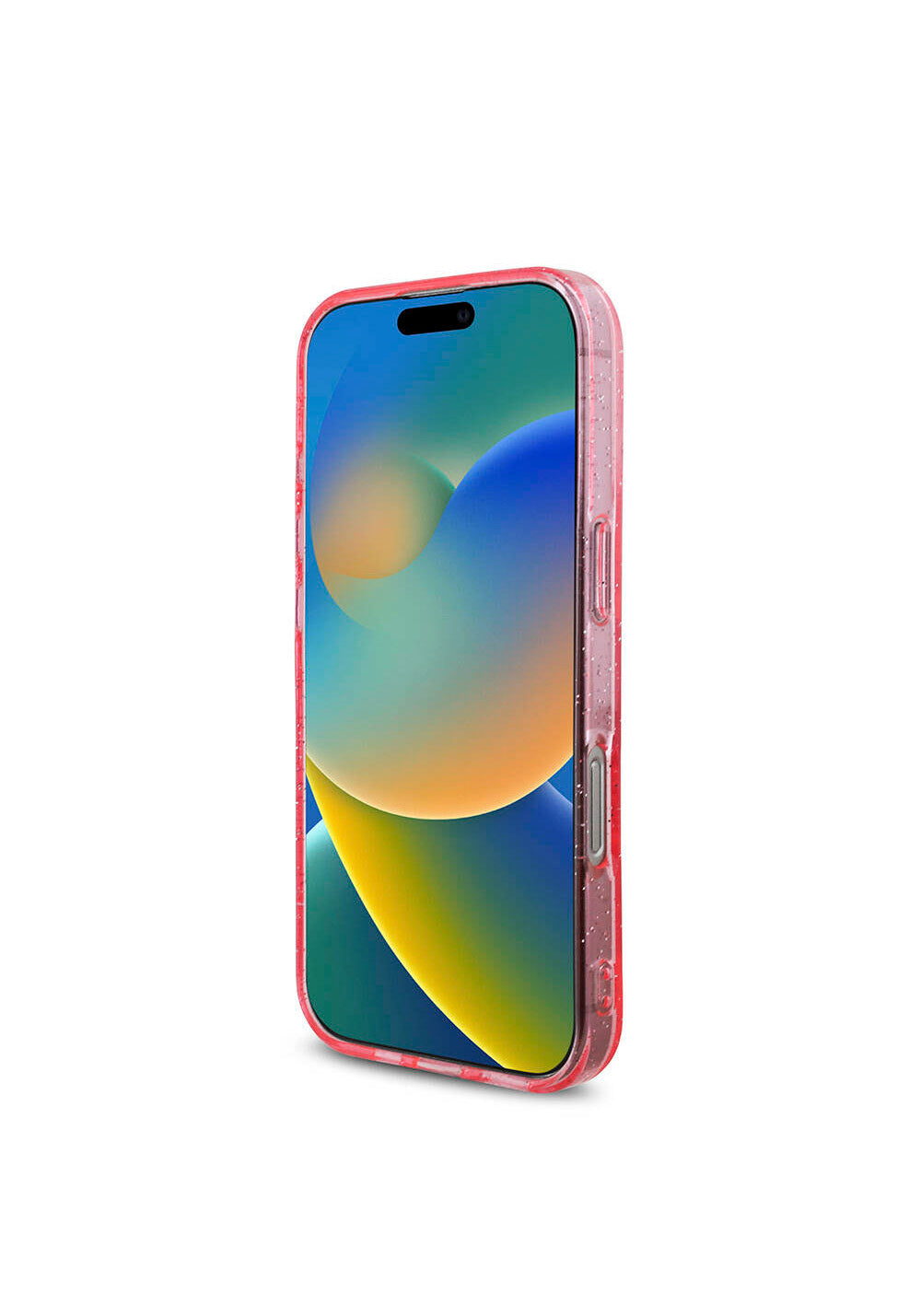 Apple iPhone 16 Pro Kılıf Guess Orijinal Lisanslı Manyetik Şarj Uyumlu Simli Silikon İnci Bileklikli Kapak