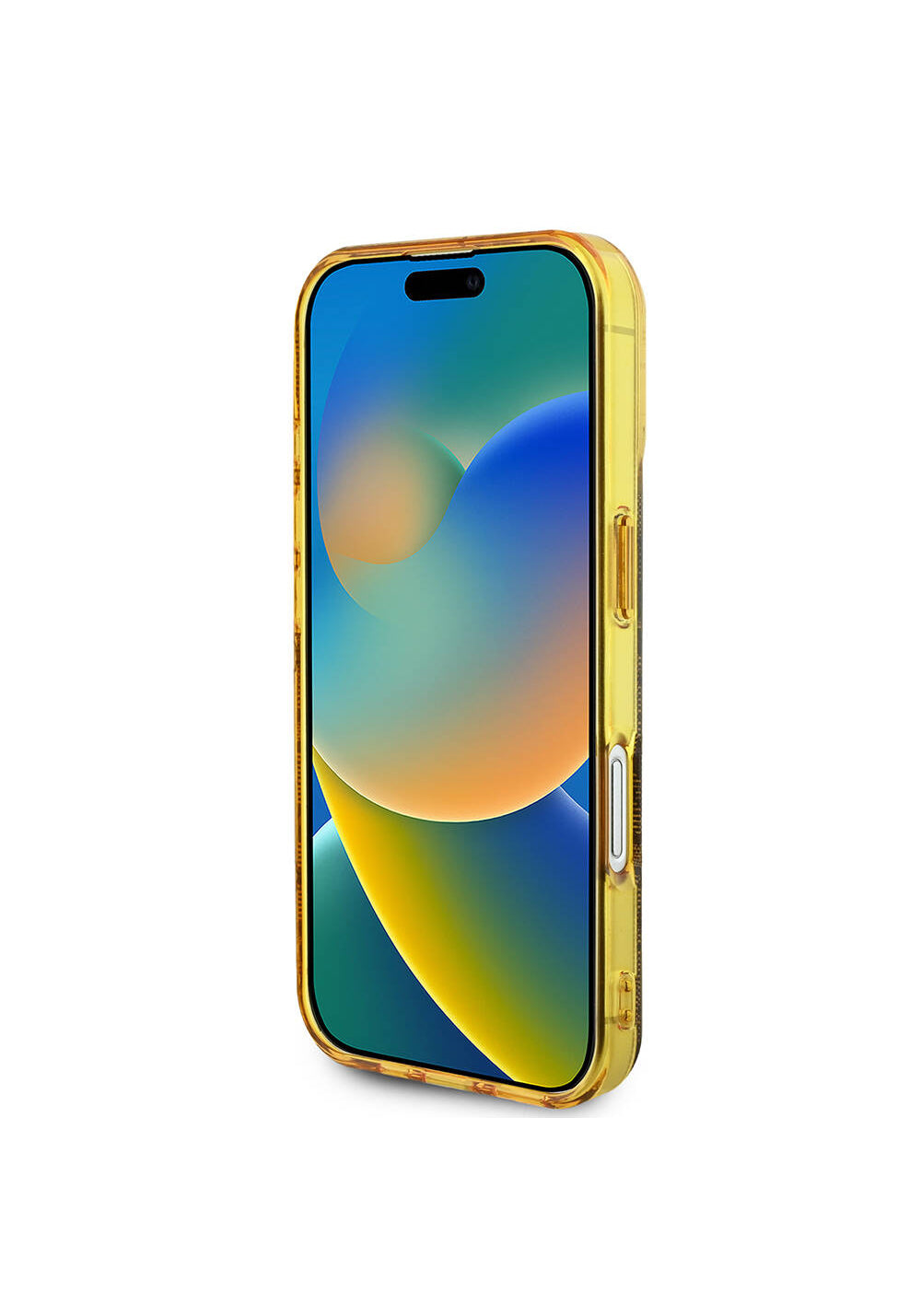 Apple iPhone 16 Plus Kılıf Guess Orijinal Lisanslı Manyetik Şarj Uyumlu 4G Desenli IML Yazı Logolu Peony Kapak