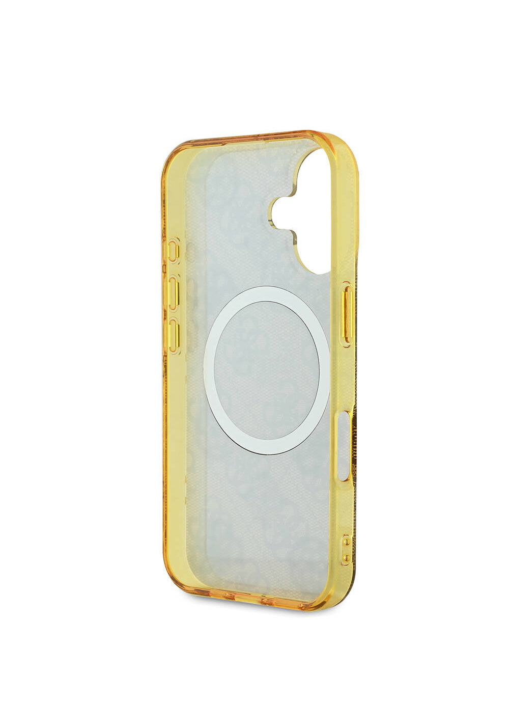 Apple iPhone 16 Plus Kılıf Guess Orijinal Lisanslı Manyetik Şarj Uyumlu 4G Desenli IML Yazı Logolu Peony Kapak