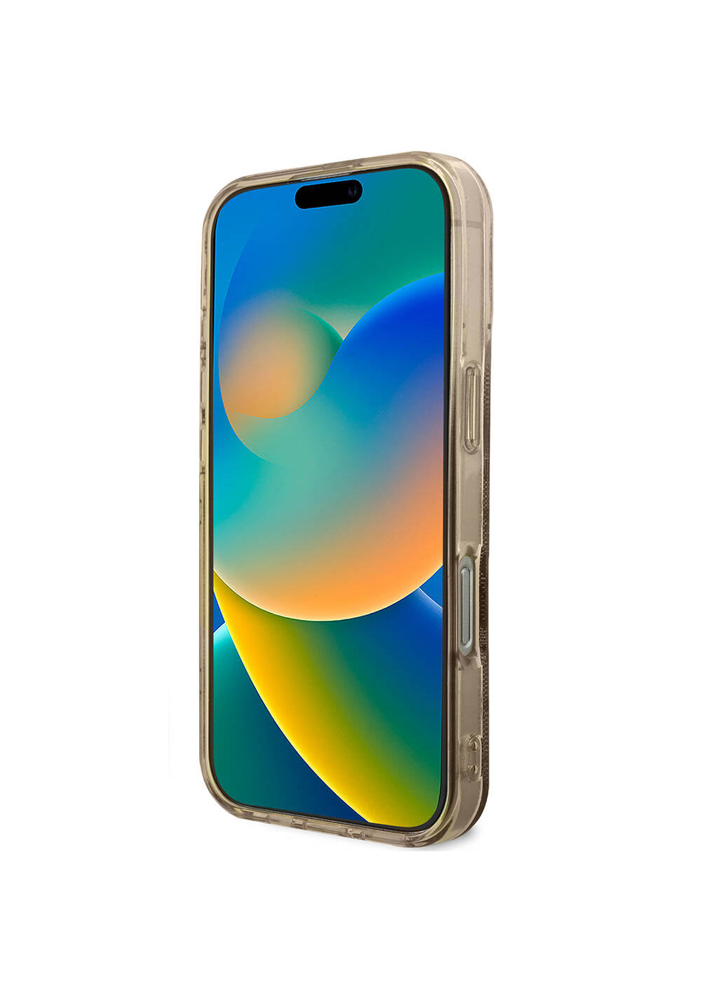Apple iPhone 16 Pro Kılıf Guess Orijinal Lisanslı Manyetik Şarj Uyumlu IML Peony ve 4G Desenli Klasik Logolu Kapak