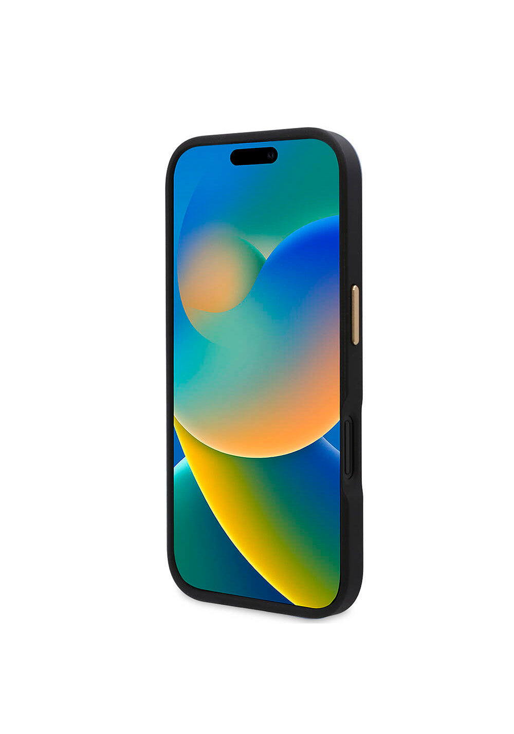 Apple iPhone 16 Kılıf Guess Orijinal Lisanslı Manyetik Şarj Uyumlu PU 4G Desenli Metal Plaka Klasik Logolu Kapak