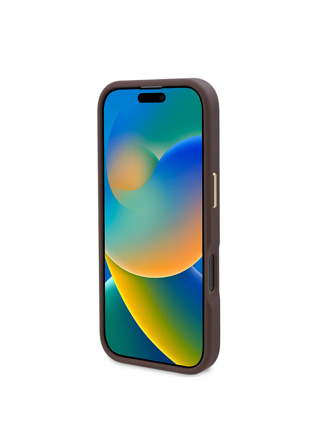 Apple iPhone 16 Pro Kılıf Guess Orijinal Lisanslı Manyetik Şarj Uyumlu 4G Desenli PU Metal Plaka Klasik Logolu Kapak