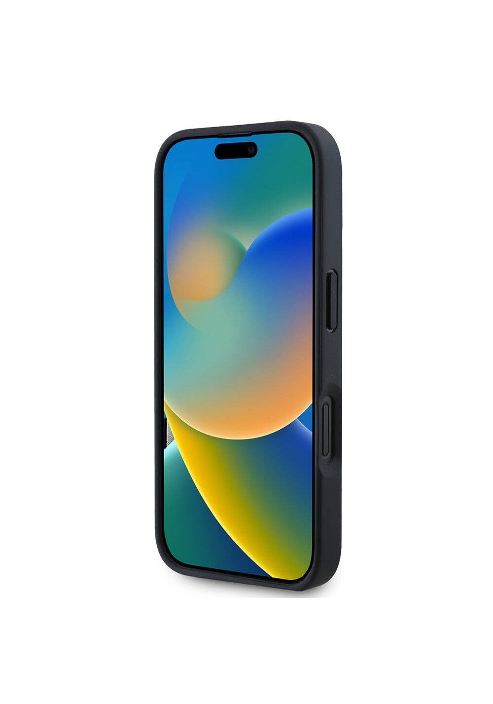 Apple iPhone 16 Pro Max Kılıf Karl Lagerfeld Orijinal Lisanslı Kartlıklı Monogram Sıcak Damgalı Elongated Logo Kapak