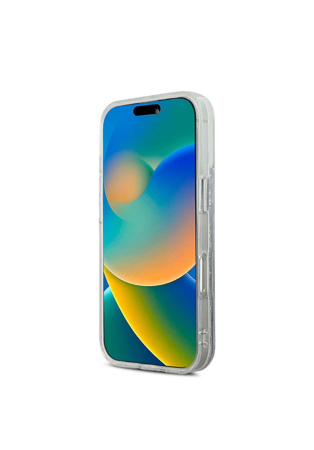 Apple iPhone 16 Plus Kılıf Karl Lagerfeld Orijinal Lisanslı Manyetik Şarj Uyumlu Sıvılı Simli K&C Heads Kapak