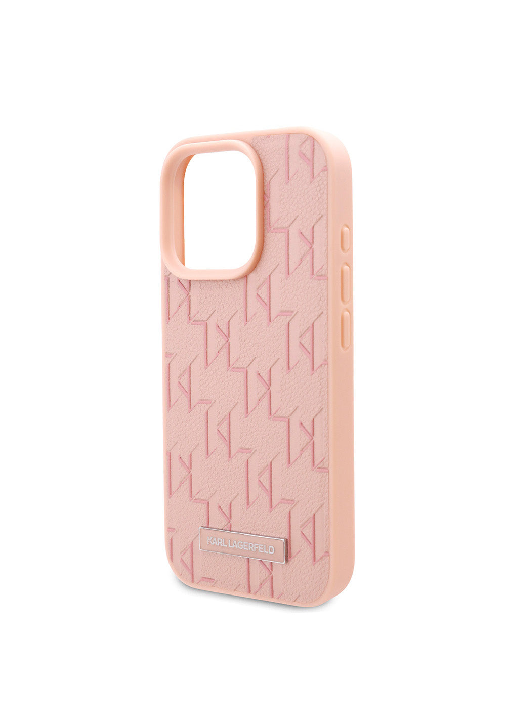 Apple iPhone 16 Pro Max Kılıf Karl Lagerfeld Orijinal Lisanslı Manyetik Şarj Uyumlu KL Yazılı Hot Stamp Kapak