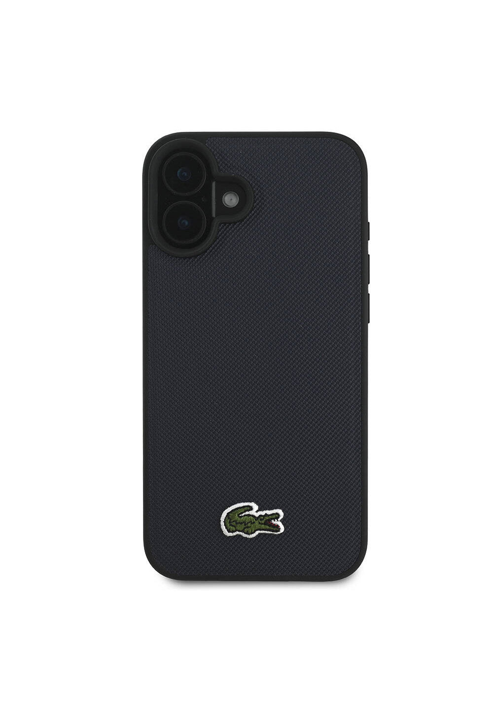 Apple iPhone 16 Kılıf Lacoste Orijinal Lisanslı PU Pike Desenli Arka Yüzey İkonik Timsah Dokuma Logolu Kapak