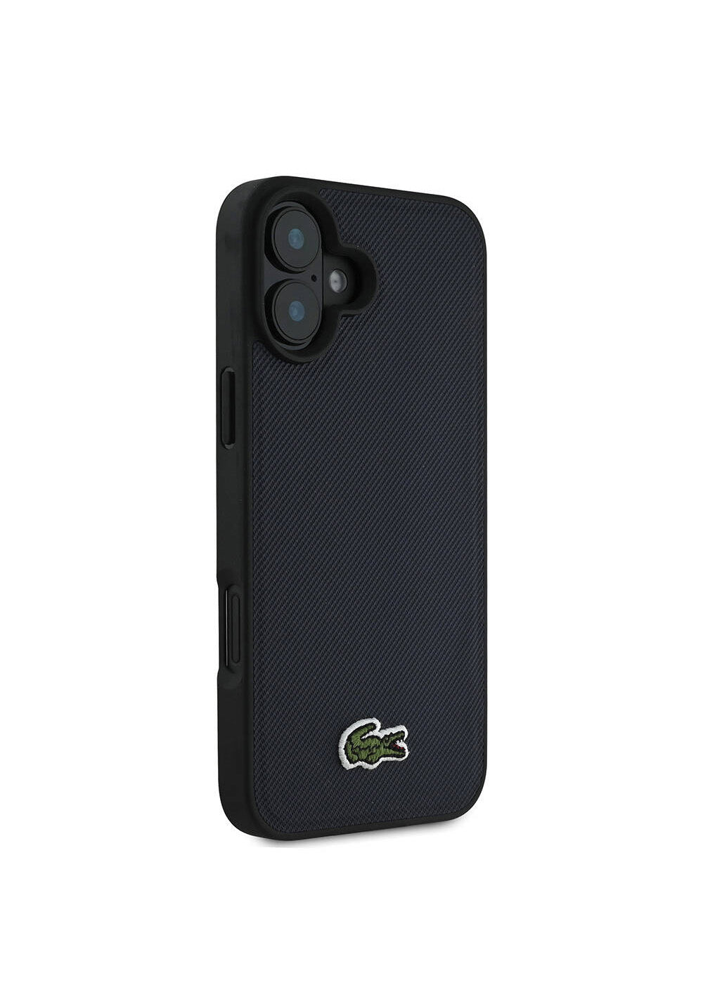 Apple iPhone 16 Kılıf Lacoste Orijinal Lisanslı PU Pike Desenli Arka Yüzey İkonik Timsah Dokuma Logolu Kapak