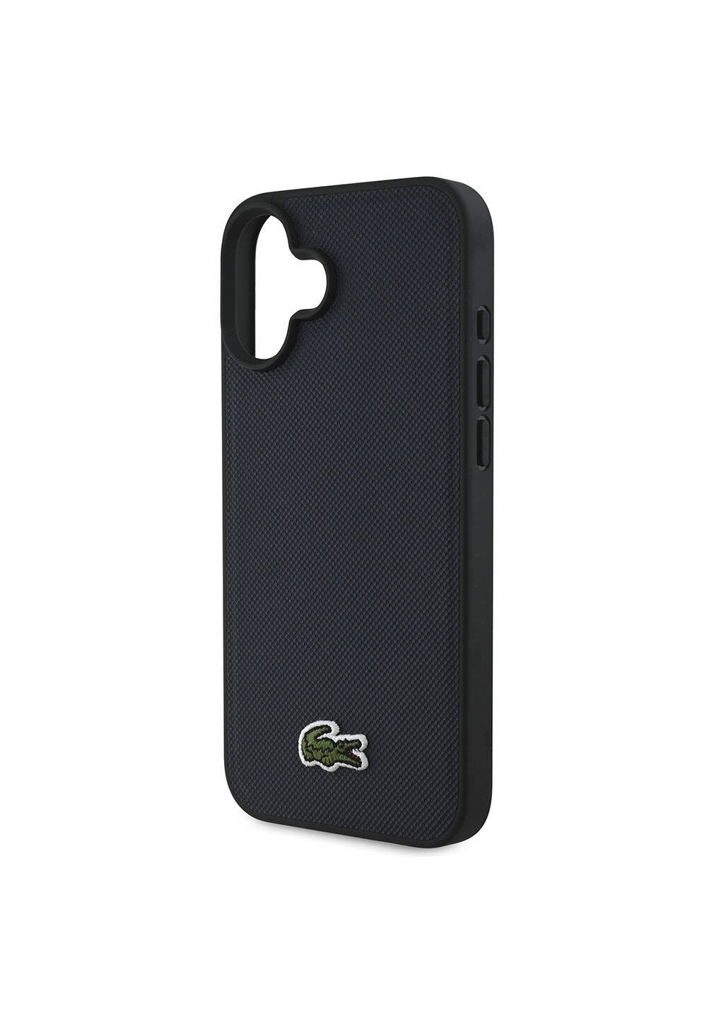 Apple iPhone 16 Kılıf Lacoste Orijinal Lisanslı PU Pike Desenli Arka Yüzey İkonik Timsah Dokuma Logolu Kapak