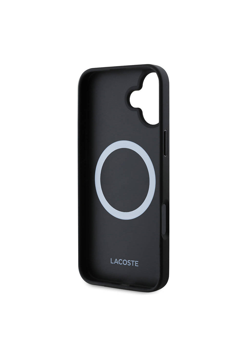 Apple iPhone 16 Kılıf Lacoste Orijinal Lisanslı PU Pike Desenli Arka Yüzey İkonik Timsah Dokuma Logolu Kapak