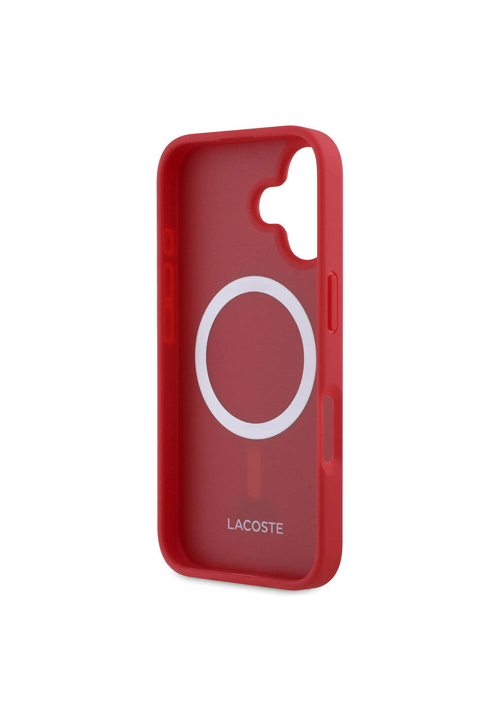 Apple iPhone 16 Plus Kılıf Lacoste Orijinal Lisanslı PU Pike Desenli Arka Yüzey İkonik Timsah Dokuma Logolu Kapak