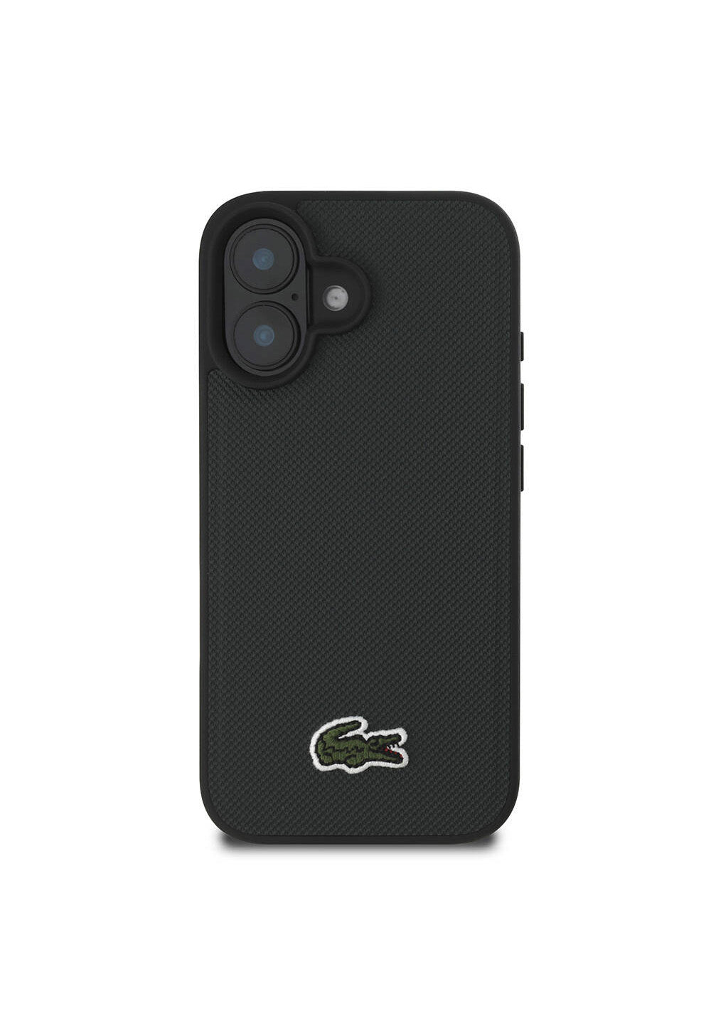 Apple iPhone 16 Plus Kılıf Lacoste Orijinal Lisanslı PU Pike Desenli Arka Yüzey İkonik Timsah Dokuma Logolu Kapak