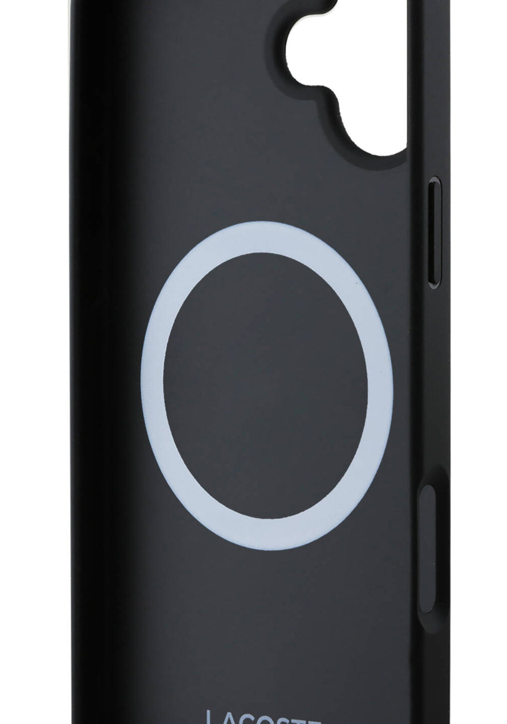 Apple iPhone 16 Kılıf Lacoste Orijinal Lisanslı Manyetik Şarj Uyumlu Mono Vintage Logo Kapak
