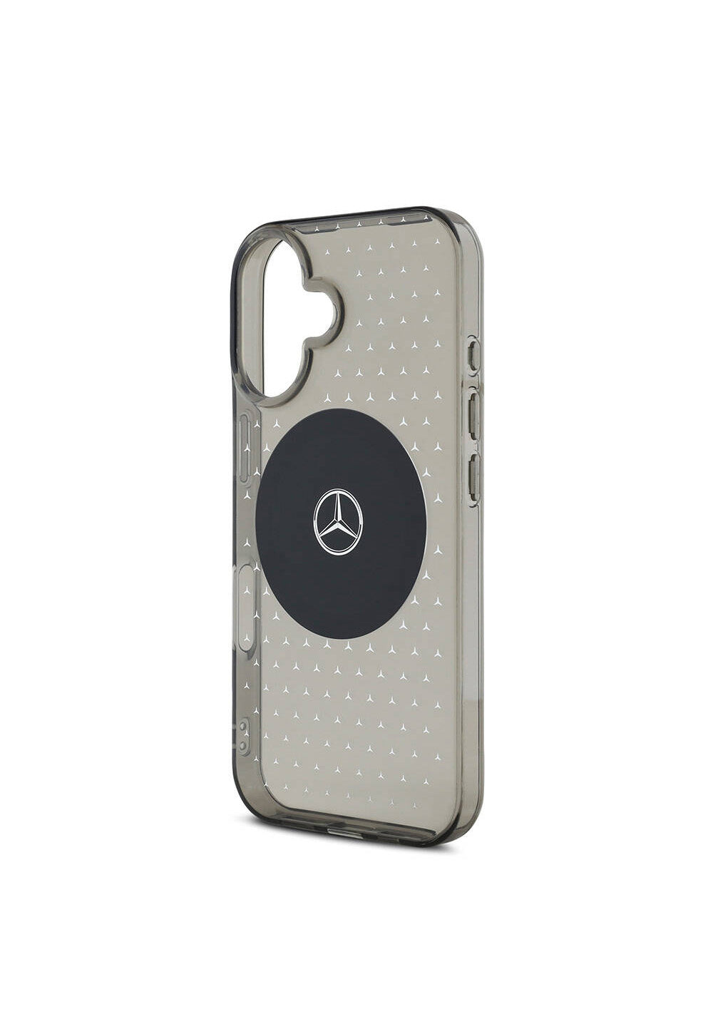 Apple iPhone 16 Plus Kılıf Mercedes Benz Orijinal Lisanslı Manyetik Şarj Uyumlu Yıldız Desenli Transparan Kapak