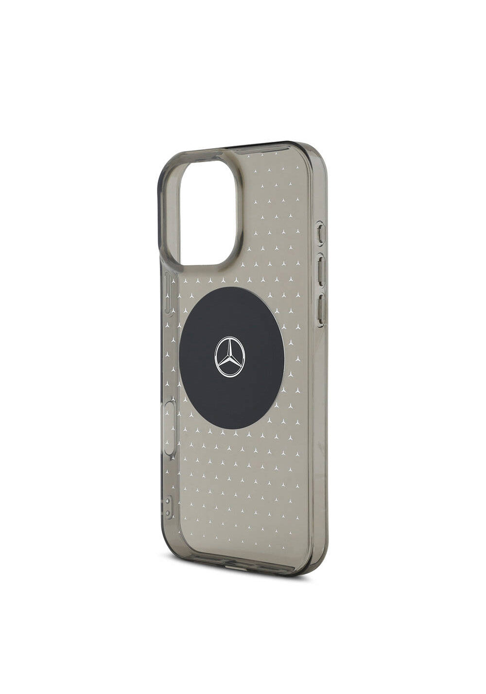 Apple iPhone 16 Pro Max Kılıf Mercedes Benz Orijinal Lisanslı Manyetik Şarj Uyumlu Yıldız Desenli Transparan Kapak