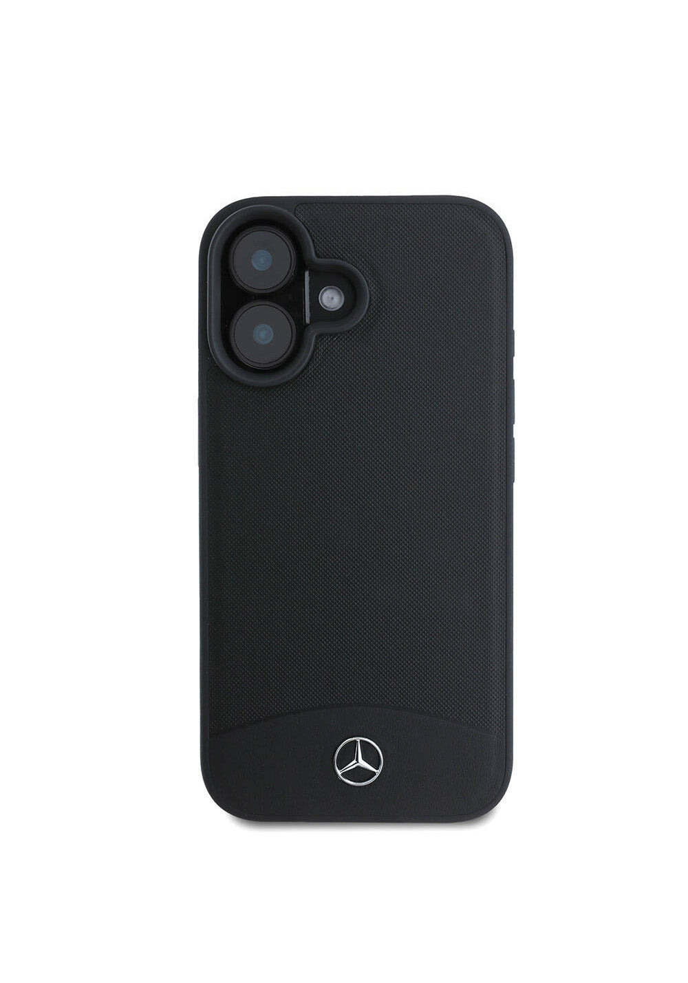 Apple iPhone 16 Kılıf Mercedes Benz Orijinal Lisanslı Manyetik Şarj Uyumlu Dokulu ve Düz Deri Kapak