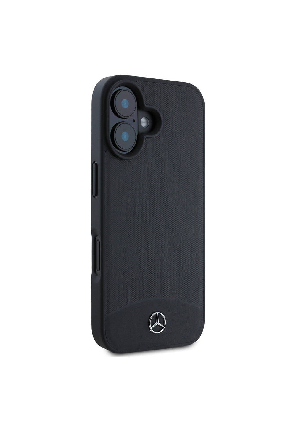 Apple iPhone 16 Kılıf Mercedes Benz Orijinal Lisanslı Manyetik Şarj Uyumlu Dokulu ve Düz Deri Kapak