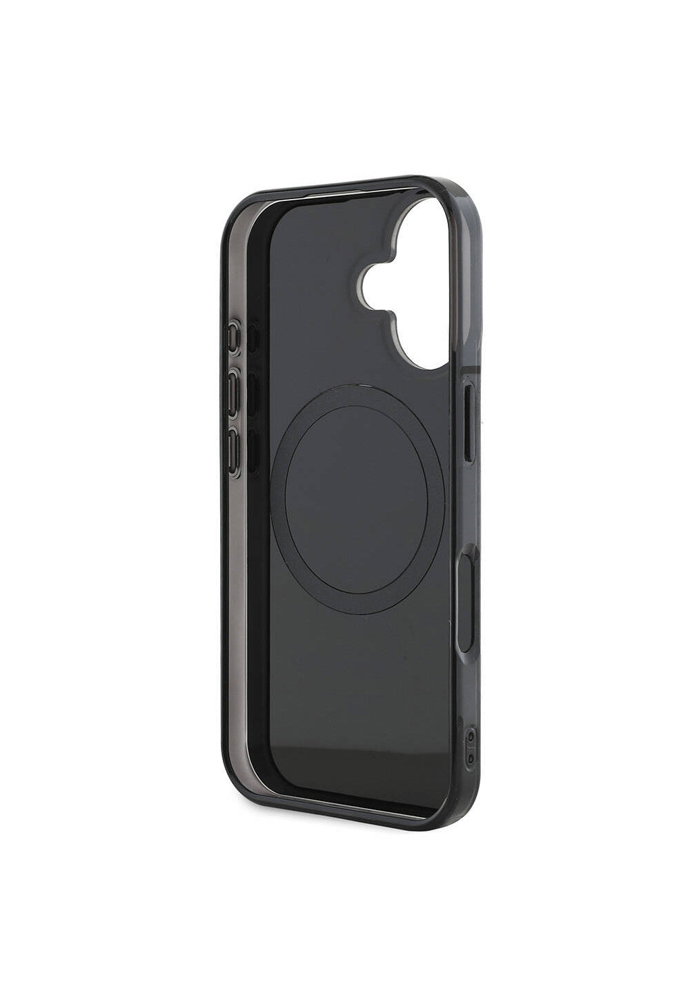 Apple iPhone 16 Plus Kılıf AMG Orijinal Lisanslı Manyetik Şarj Uyumlu Çift Katmanlı Kırmızı Çapraz Çizgili Kapak