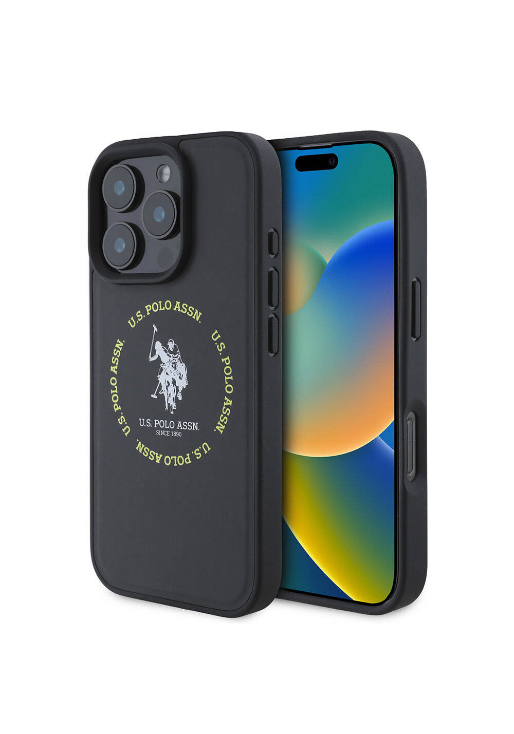 Apple iPhone 16 Pro Max Kılıf U.S. Polo Assn. Orijinal Lisanslı Manyetik Şarj Uyumlu Circle ve Double Horse Logolu Deri Kapak