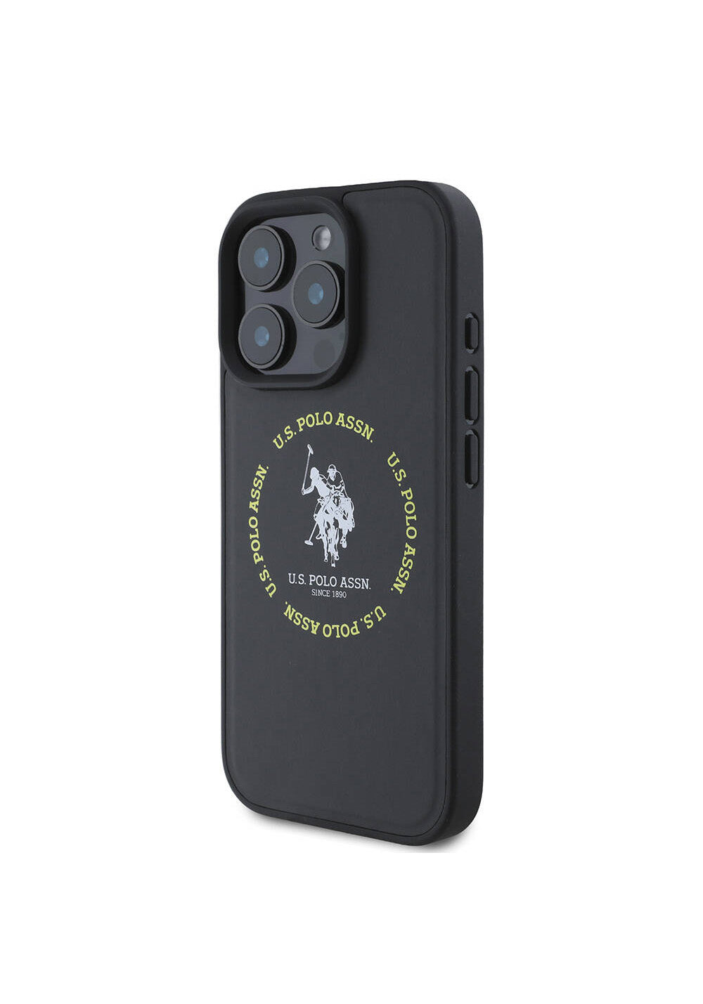 Apple iPhone 16 Pro Max Kılıf U.S. Polo Assn. Orijinal Lisanslı Manyetik Şarj Uyumlu Circle ve Double Horse Logolu Deri Kapak