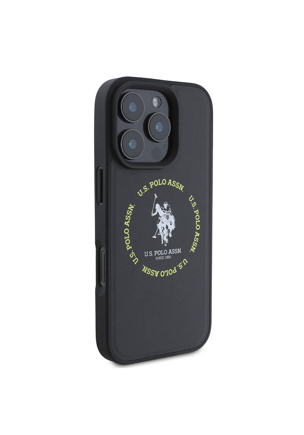 Apple iPhone 16 Pro Max Kılıf U.S. Polo Assn. Orijinal Lisanslı Manyetik Şarj Uyumlu Circle ve Double Horse Logolu Deri Kapak