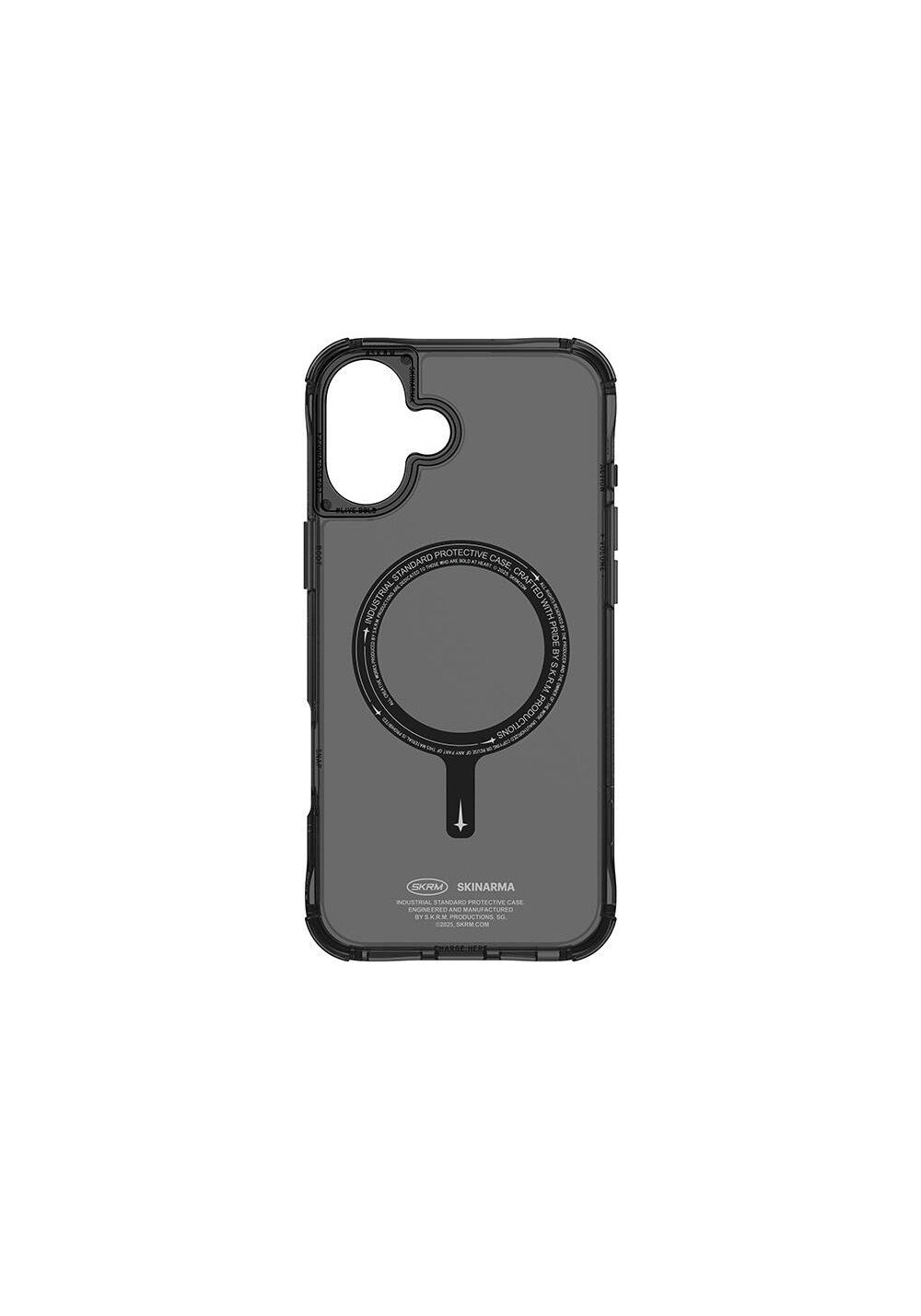 Apple iPhone 16 Plus Kılıf Manyetik Şarj Uyumlu Şeffaf Airbag Tasarımlı Skinarma Saido Kapak