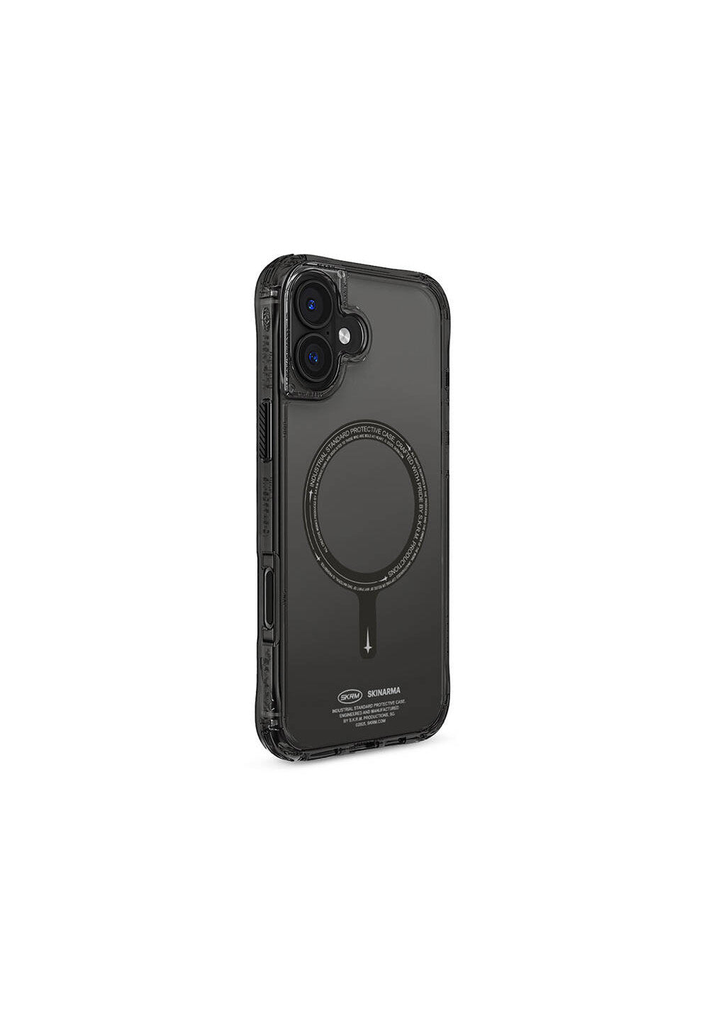 Apple iPhone 16 Plus Kılıf Manyetik Şarj Uyumlu Şeffaf Airbag Tasarımlı Skinarma Saido Kapak