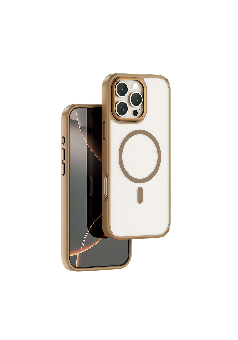 Apple iPhone 16 Pro Max Kılıf Wiwu FGG-012 ArmorPro Serisi Manyetik Şarj Uyumlu Parmak İzi Bırakmayan Kılıf