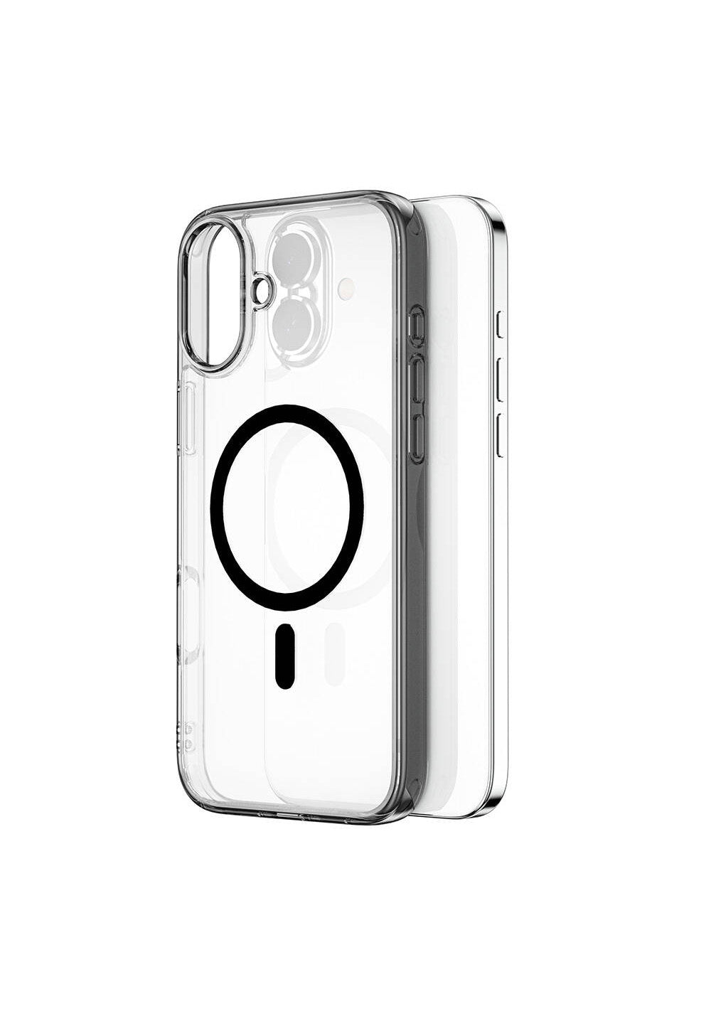 Apple iPhone 16 Kılıf Wiwu MCC-101 iShield Pro Serisi Manyetik Şarj Uyumlu Crystal Sert PC Kapak