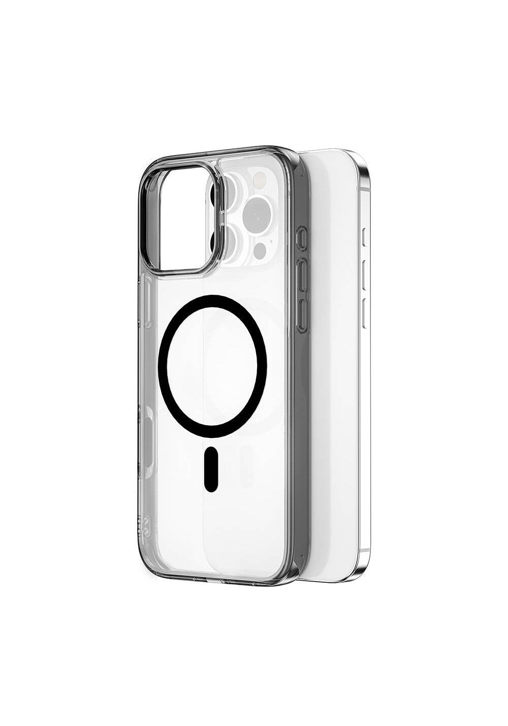 Apple iPhone 16 Pro Kılıf Wiwu MCC-101 iShield Pro Serisi Manyetik Şarj Uyumlu Crystal Sert PC Kapak