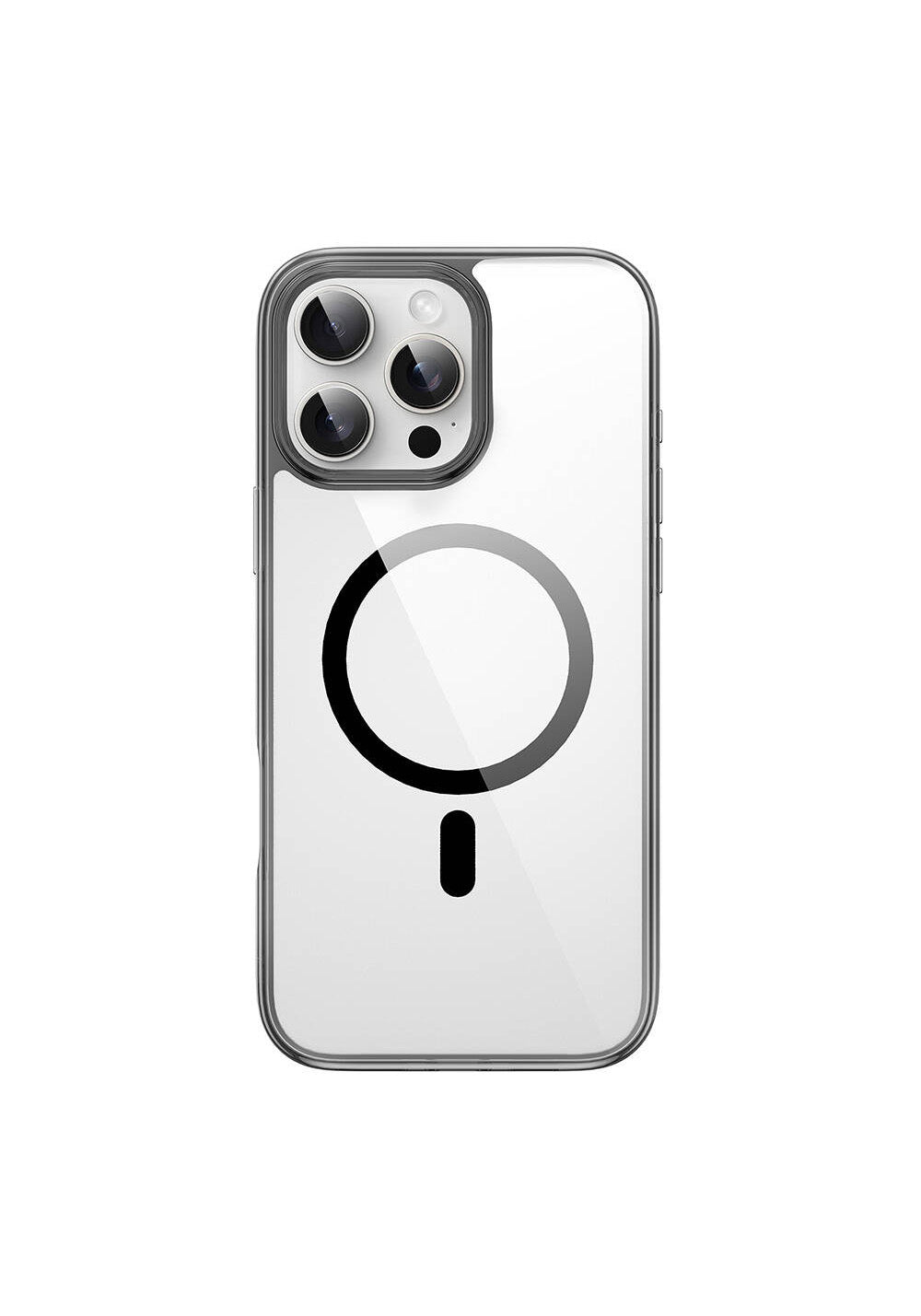 Apple iPhone 16 Pro Max Kılıf Wiwu MCC-101 iShield Pro Serisi Manyetik Şarj Uyumlu Crystal Sert PC Kapak