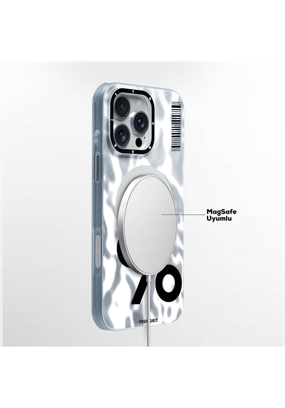 Apple iPhone 16 Pro Kılıf Manyetik Şarj Uyumlu Youngkit Mathematical Serisi Kapak