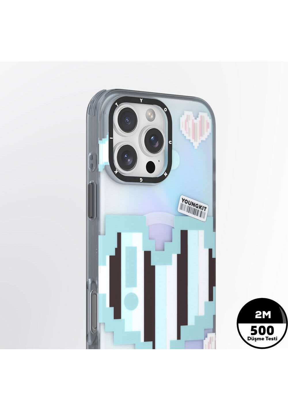 Apple iPhone 16 Pro Kılıf Manyetik Şarj Uyumlu Youngkit Love Serisi Kapak