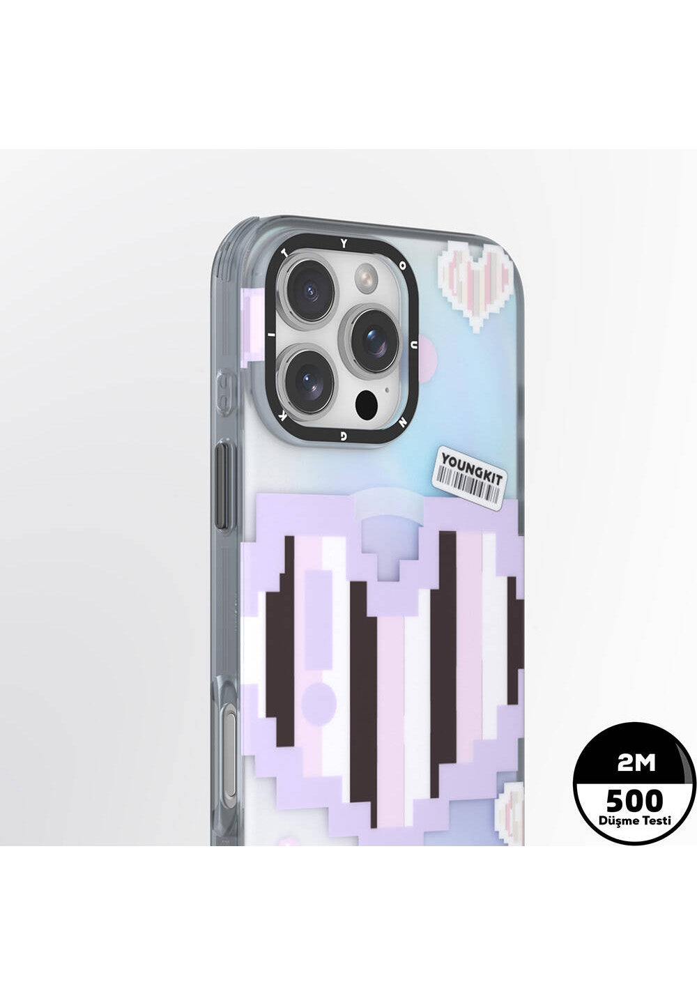 Apple iPhone 16 Pro Kılıf Manyetik Şarj Uyumlu Youngkit Love Serisi Kapak
