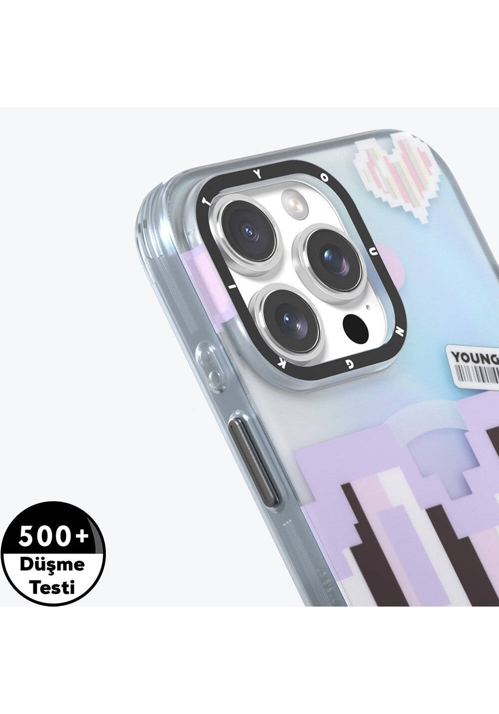 Apple iPhone 16 Pro Kılıf Manyetik Şarj Uyumlu Youngkit Love Serisi Kapak