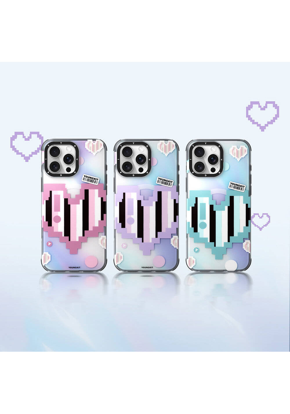 Apple iPhone 16 Pro Max Kılıf Manyetik Şarj Uyumlu Youngkit Love Serisi Kapak