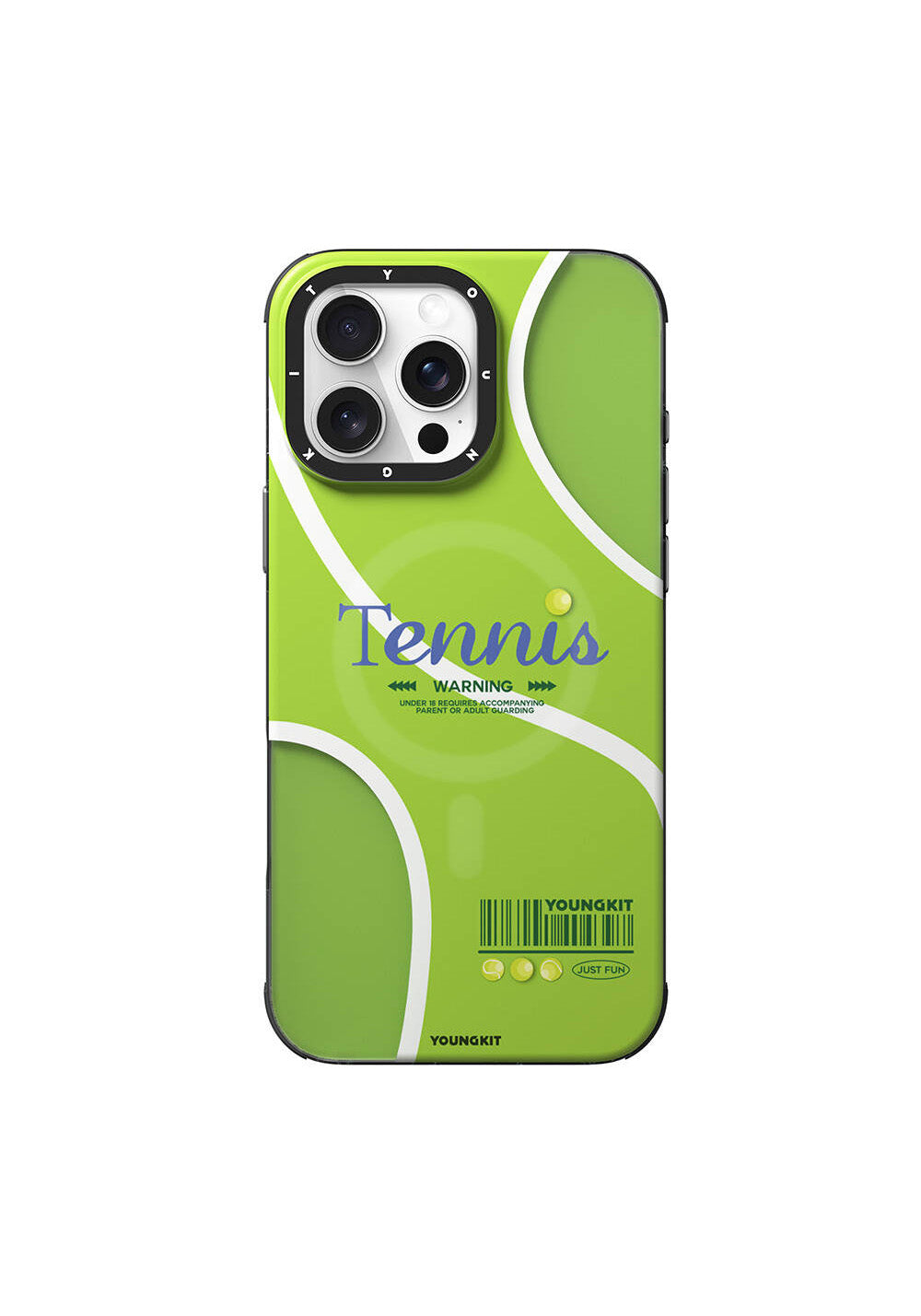 Apple iPhone 16 Pro Max Kılıf Manyetik Şarj Uyumlu Spor Tasarımlı Youngkit Dynamic Serisi Kapak