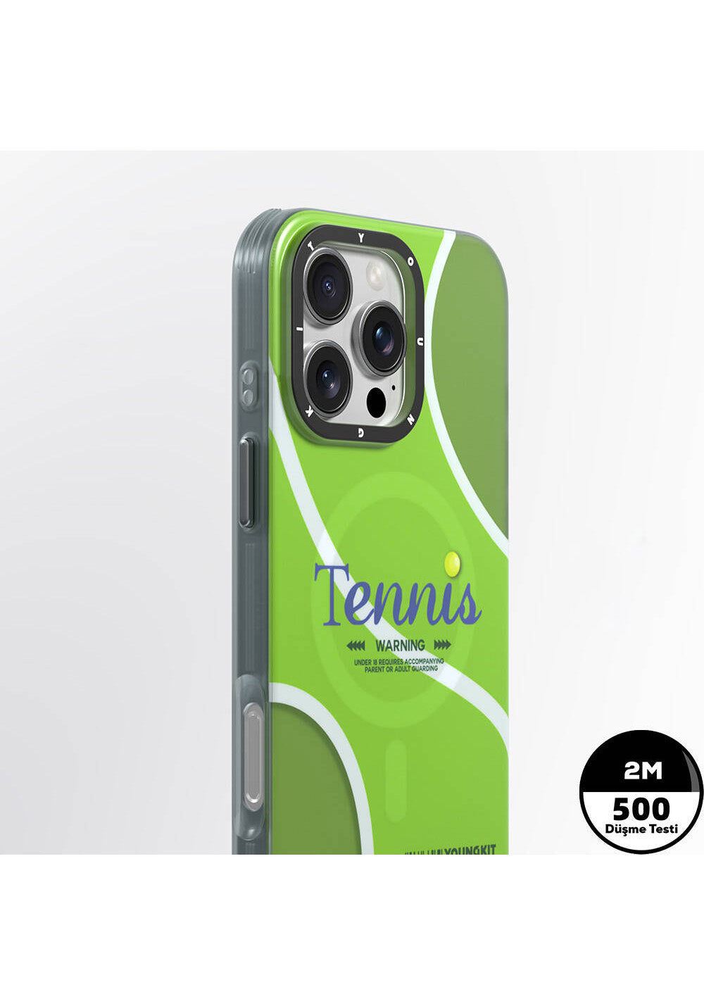 Apple iPhone 16 Pro Max Kılıf Manyetik Şarj Uyumlu Spor Tasarımlı Youngkit Dynamic Serisi Kapak