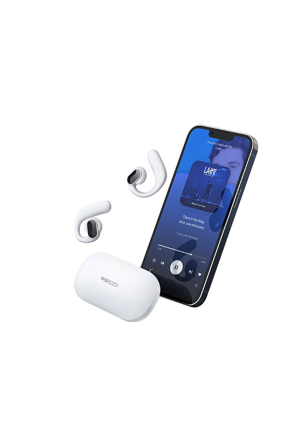 Recci REP-W60 Angel Serisi Dijital LED Göstergeli Hi-Fi Ses Kaliteli TWS Kulak İçi Bluetooth v5.3 Kulaklık