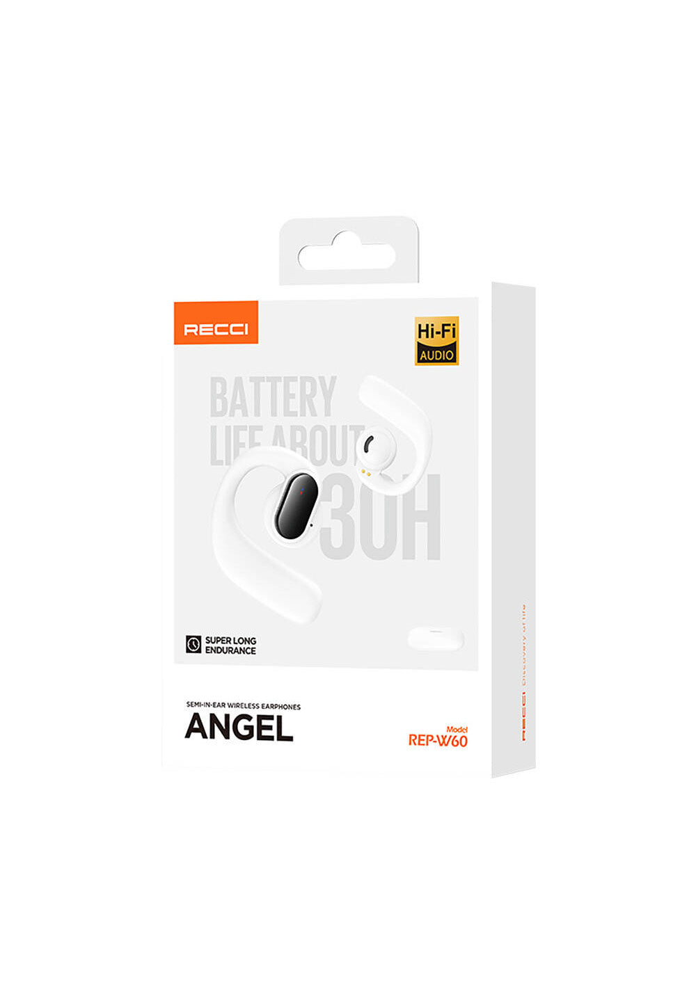 Recci REP-W60 Angel Serisi Dijital LED Göstergeli Hi-Fi Ses Kaliteli TWS Kulak İçi Bluetooth v5.3 Kulaklık