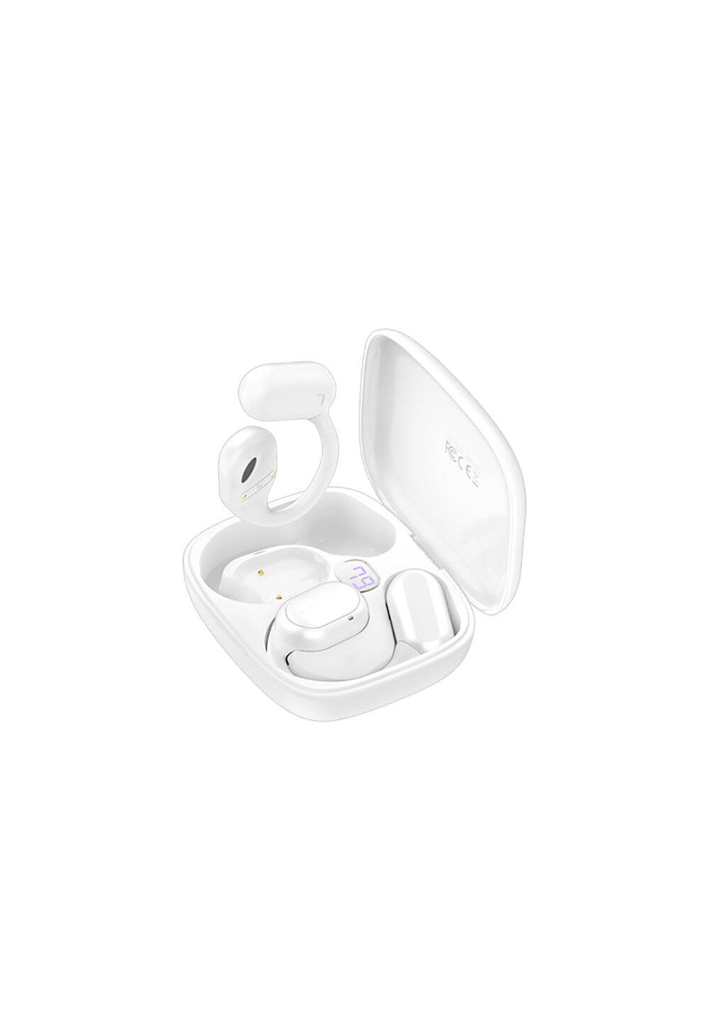Recci REP-W76 OWS Wireless Hi-Fi Ses Kaliteli Dijital Led Göstergeli Bluetooth v5.3 Elegant Serisi Kulak İçi Kulaklık