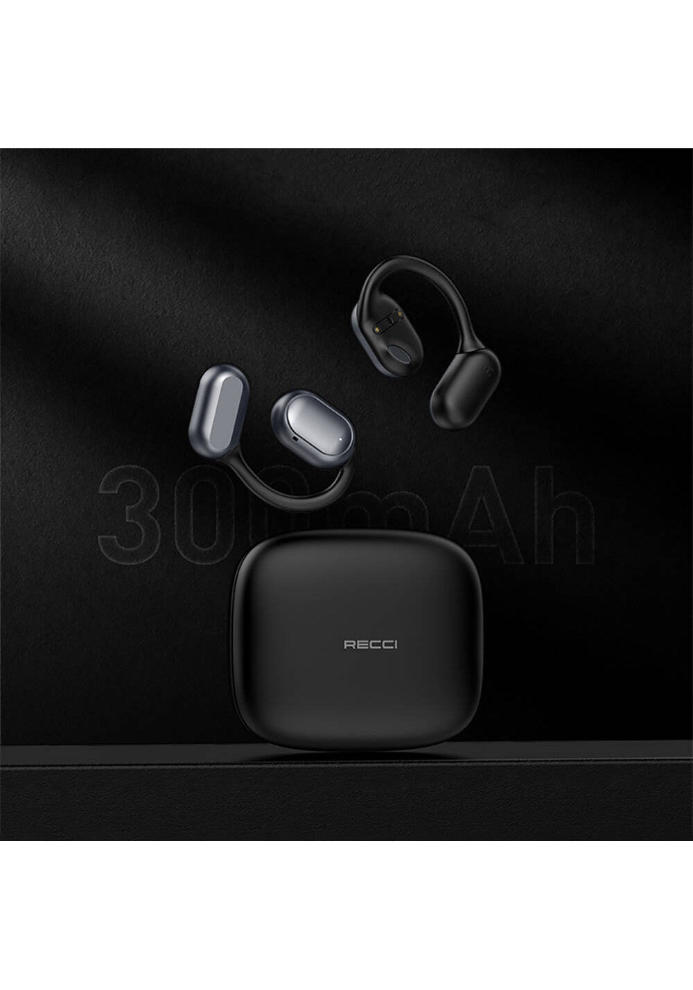 Recci REP-W76 OWS Wireless Hi-Fi Ses Kaliteli Dijital Led Göstergeli Bluetooth v5.3 Elegant Serisi Kulak İçi Kulaklık