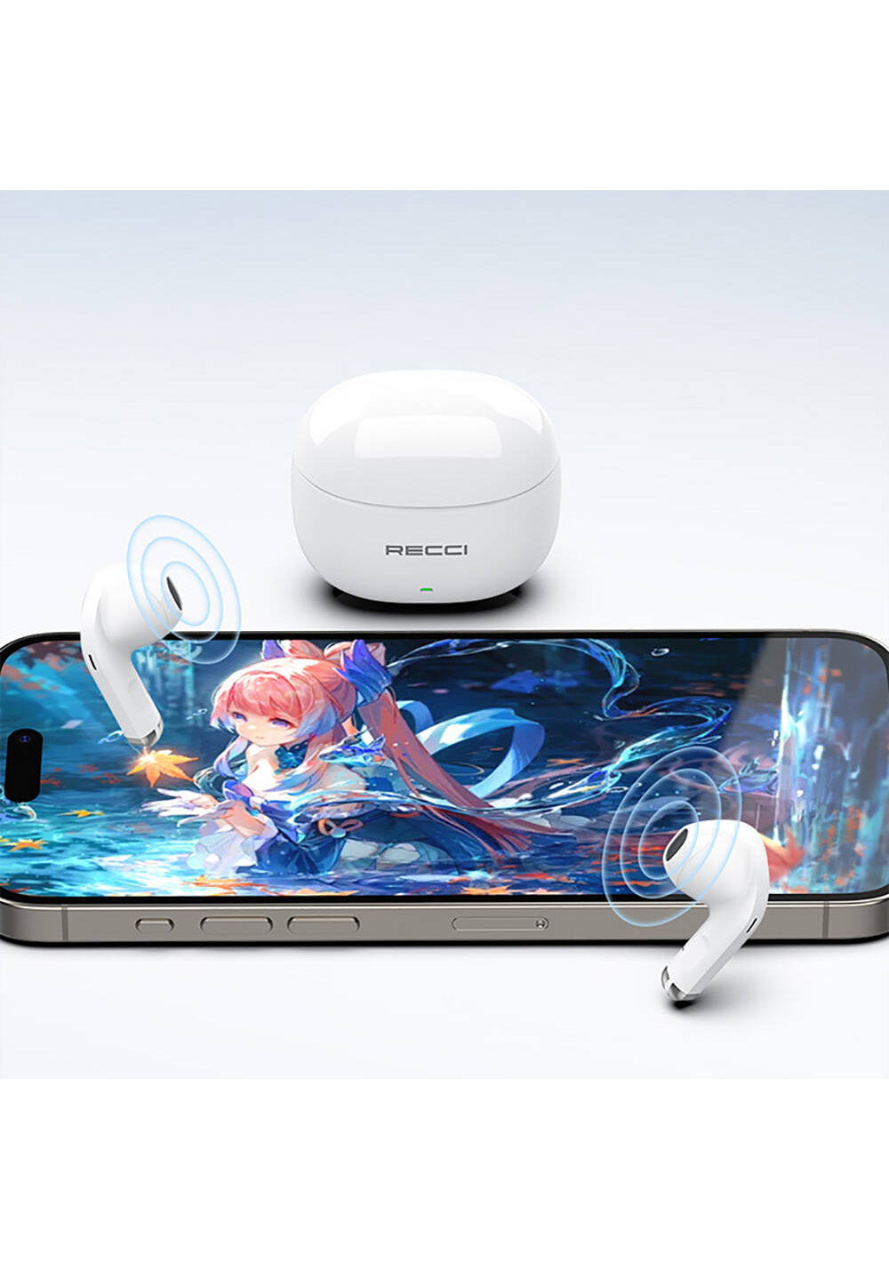 Recci REP-W81 Melody Serisi Hi-Fi Ses Kaliteli TWS Kulak İçi Bluetooth v5.3 Kulaklık