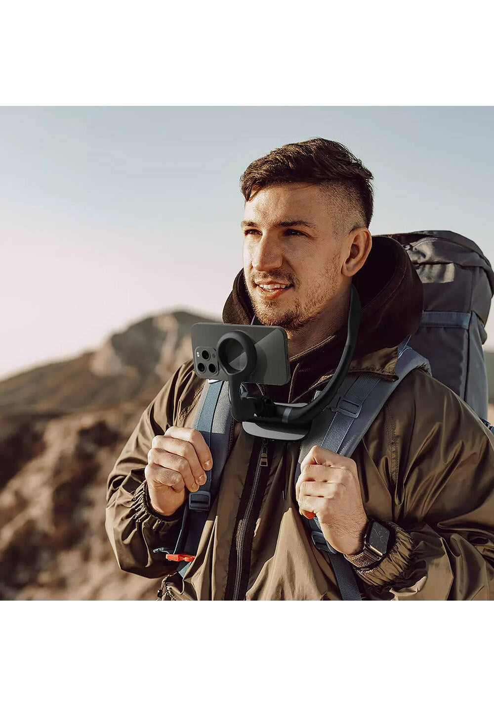Wiwu Wi-CH320 Eller Serbest Magnetik Boyun Askılı Telefon Tutucu