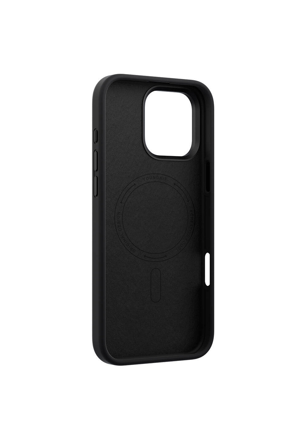 Apple iPhone 16 Pro Kılıf Manyetik Şarj Uyumlu Kamera Standlı Youngkit Bitty Cream Kapak