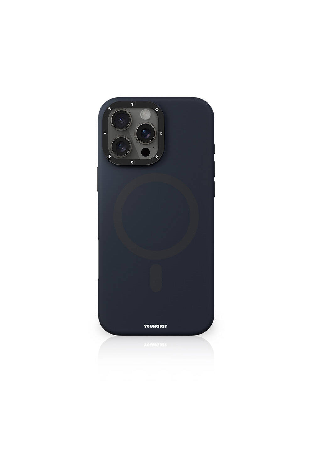 Apple iPhone 16 Pro Max Kılıf Manyetik Şarj Uyumlu Kamera Standlı Youngkit Bitty Cream Kapak