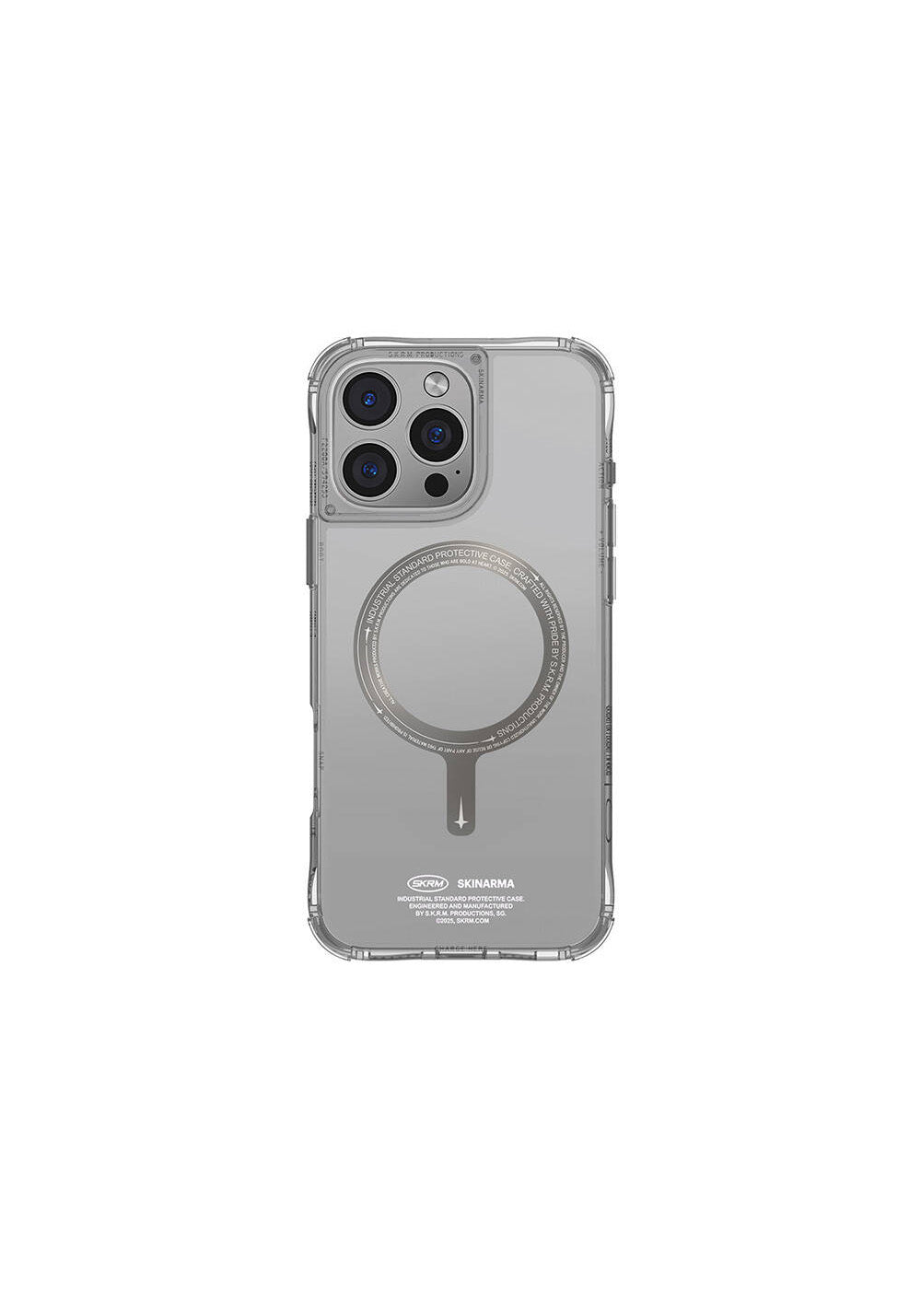 Apple iPhone 16 Pro Max Kılıf Manyetik Şarj Uyumlu Airbagli Şeffaf SkinArma Saido Prime Kapak