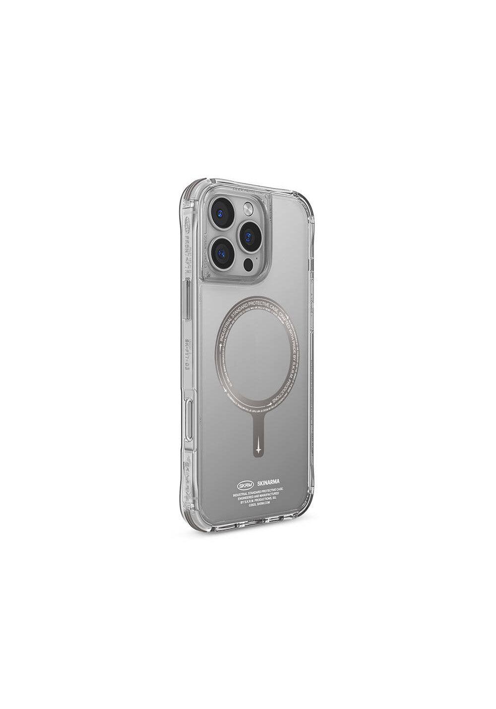 Apple iPhone 16 Pro Max Kılıf Manyetik Şarj Uyumlu Airbagli Şeffaf SkinArma Saido Prime Kapak