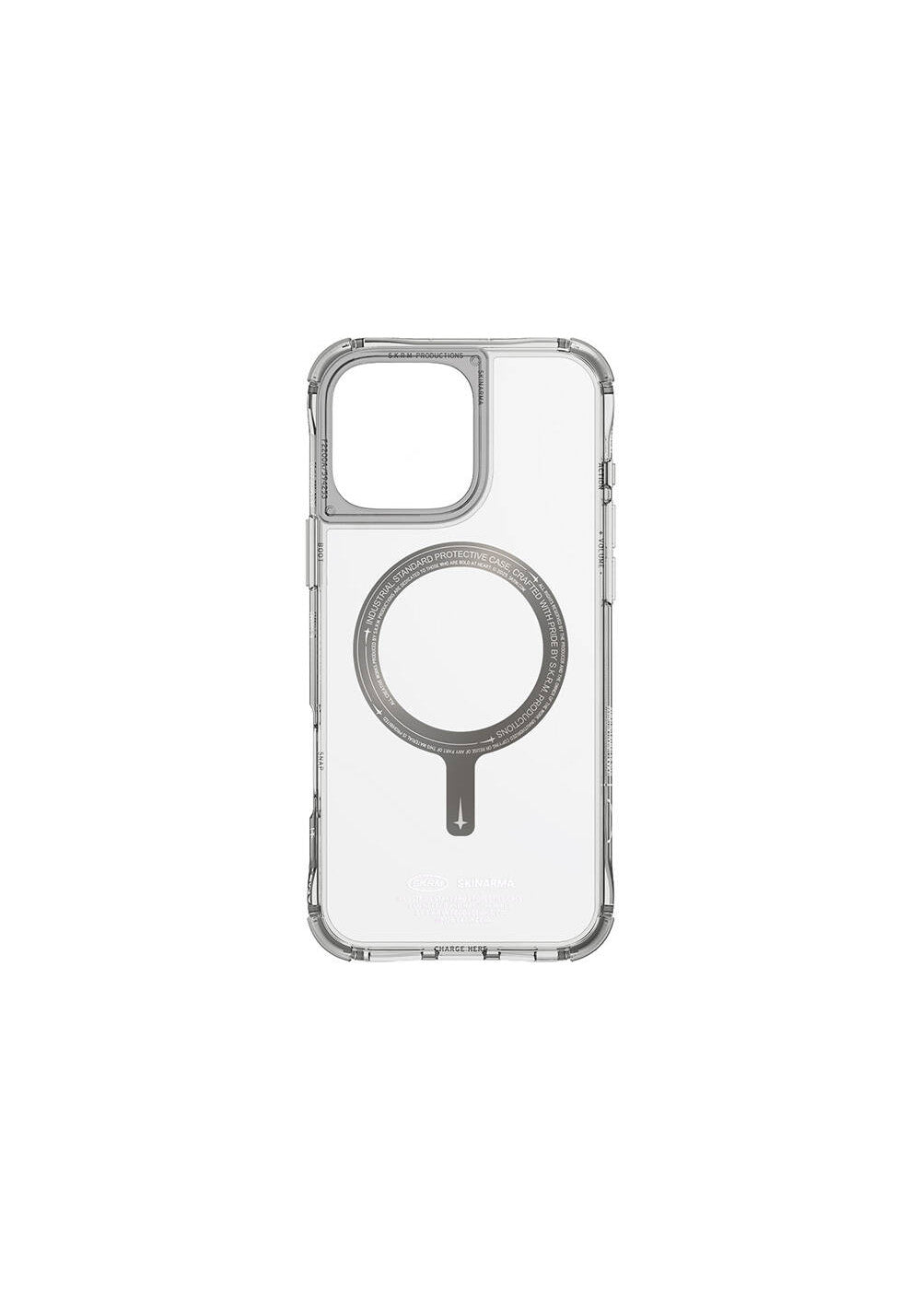 Apple iPhone 16 Pro Max Kılıf Manyetik Şarj Uyumlu Airbagli Şeffaf SkinArma Saido Prime Kapak