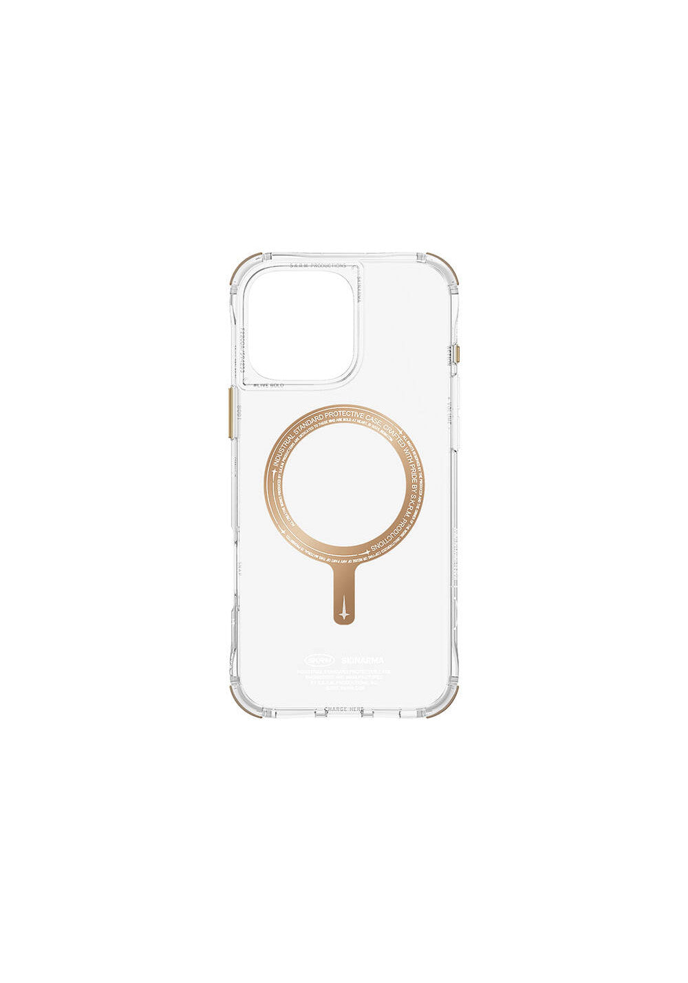 Apple iPhone 16 Pro Max Kılıf Manyetik Şarj Uyumlu Airbagli Şeffaf SkinArma Saido Prime Kapak